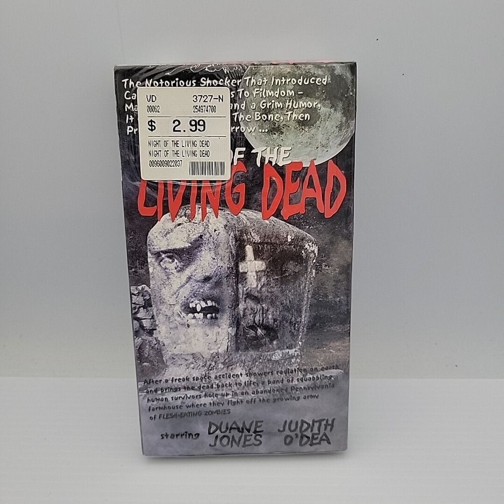 Night of the Living Dead VHS 2000 George A Romero Horror Movie Sealed NEW